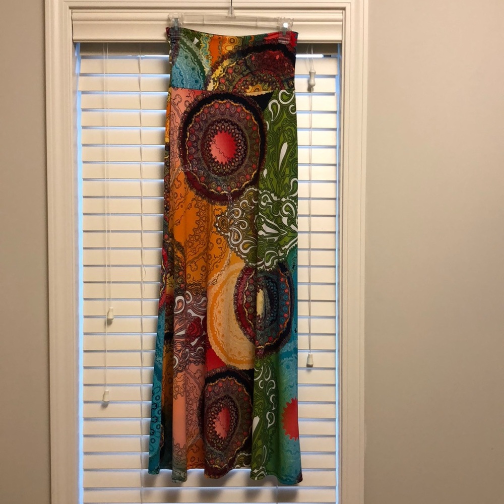 Colorful maxi skirt